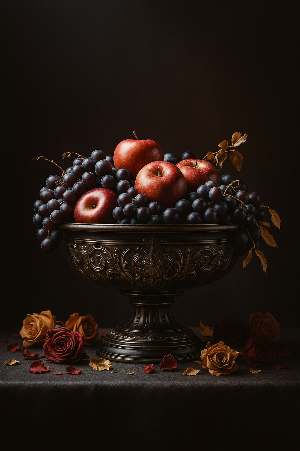 muse basket with fruits