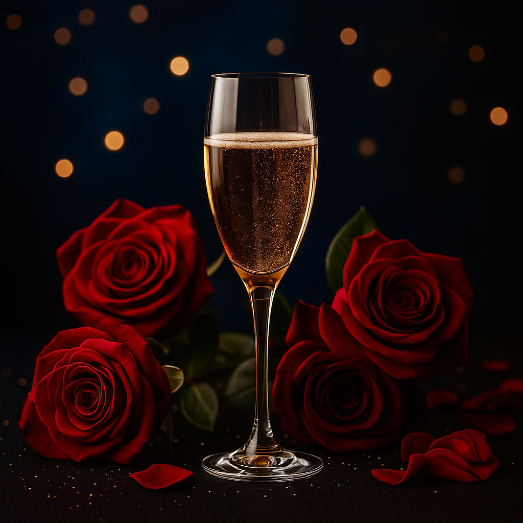 La Promesse de Clementia bien-être infini verre de champagne